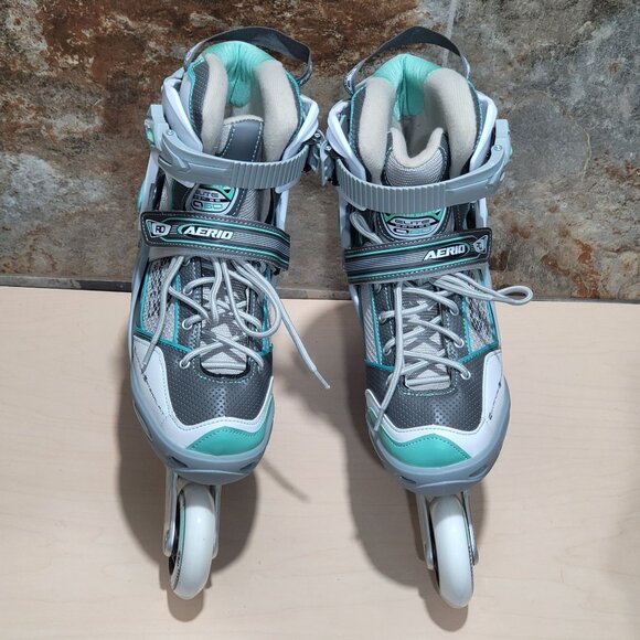 Roller Derby Aerio Q 60 Womens Inline Skates Size 8 Gray Mint Model 1359MT - Picture 1 of 16